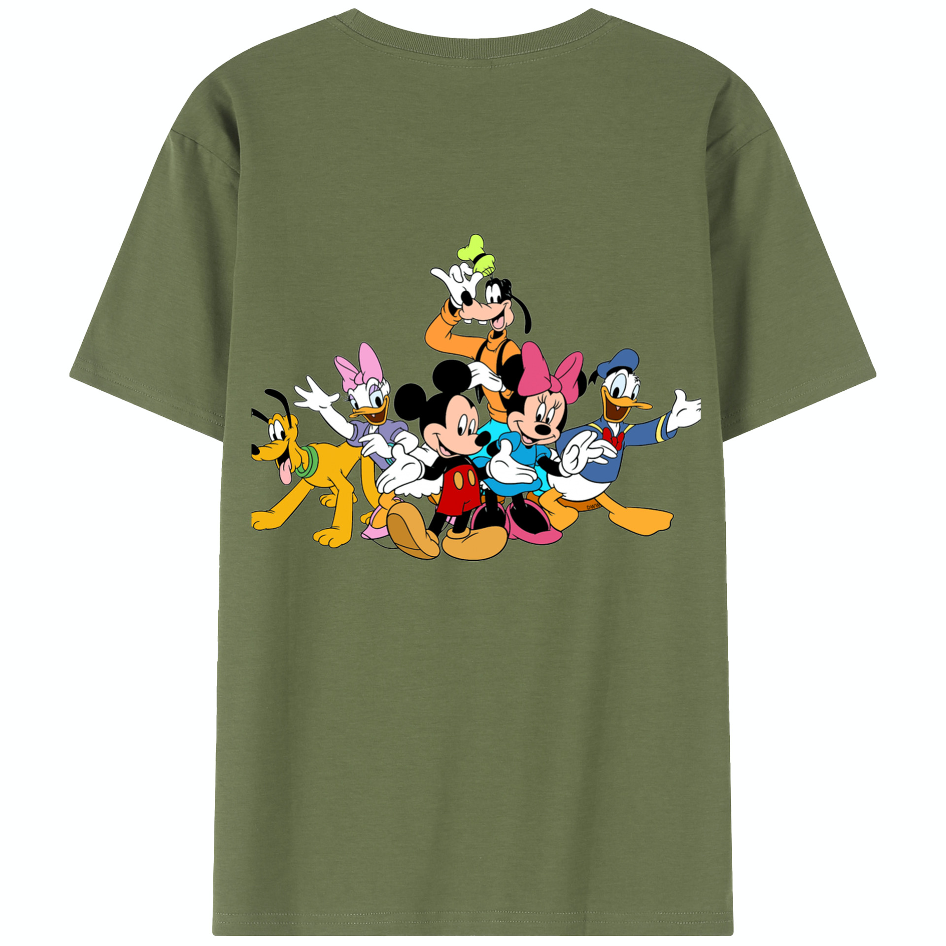 （画像用） ミッキーマウス Mickey Mouse 綿100％半袖Tシャツ（背面プリント）